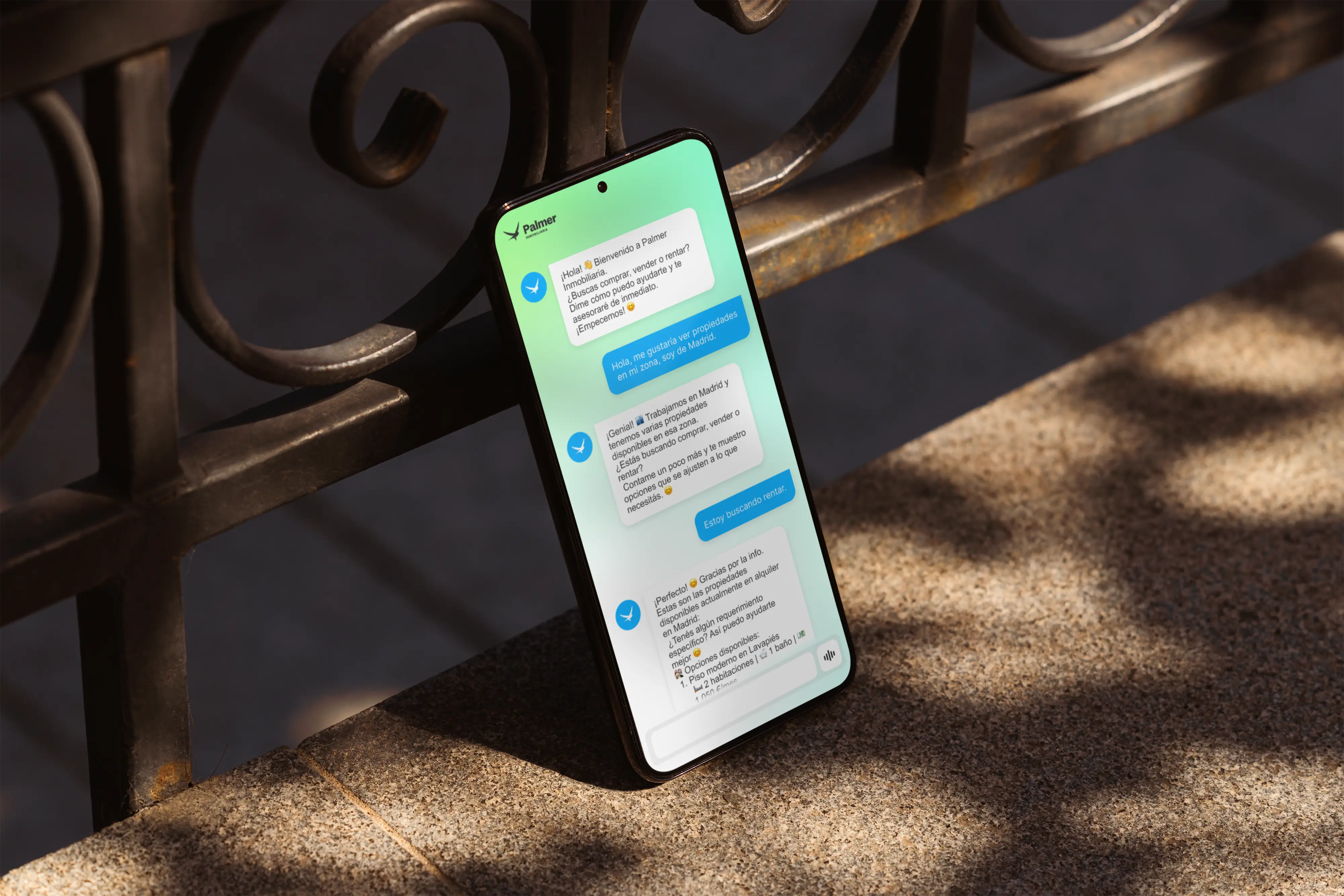 Chatbot con IA para Palmer Inmobiliaria